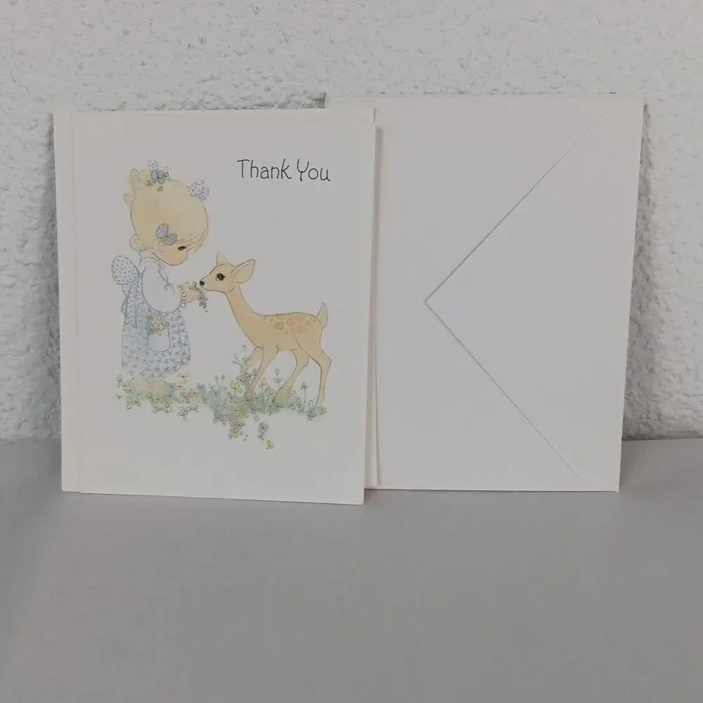 Hallmark Precious Moments Thank You Notes New Unused Opened Package Blank Inside